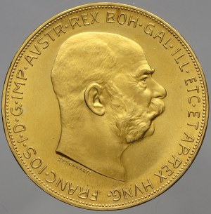 František Josef I. 100 K 1915 novoražba