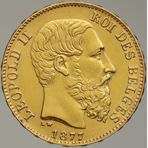 Belgie. Leopold II. (1865-1909). 20 frank 1877