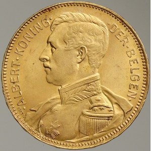 Belgie. Albert I. (1909-34). 20 frank 1912, vlámský opis