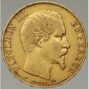 Francie. Ludvík Napoleon III. (1852-70). 20 frank 1857 A