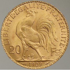 Francie. III. Republika (1870-1940). 20 frank 1909
