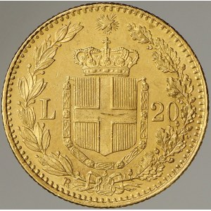 Itálie. Umberto I. (1878-1900). 20 lira 1882 R