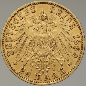 Německo – Prusko. 20 M 1899 A