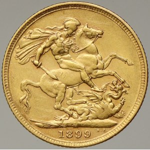 Velká Británie. 1 libra 1899 M