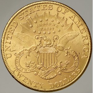 USA. 20 dollar 1906 S San Francisco