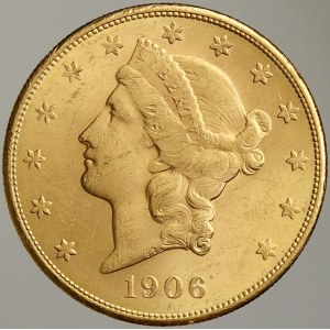 USA. 20 dollar 1906 S San Francisco
