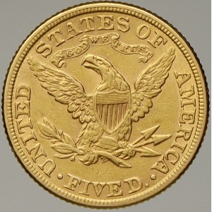 USA. 5 dollar 1881 Philadelphia