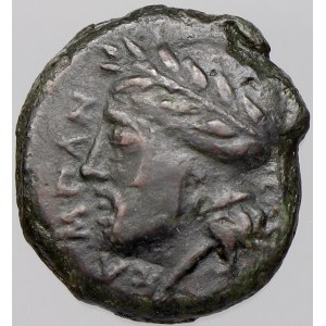 Řecko. Sicílie-Entella. AE Litra AE18 (caa 370-350 př.n.l.)