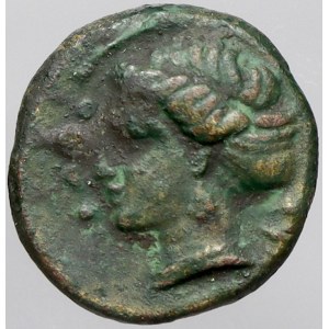 Řecko. Sicílie-Messana. AE Hemilitron AE13 (411-408 př.n.l.)
