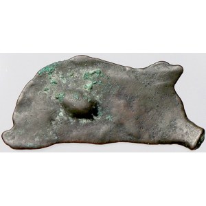 Řecko. Sarmatia-Olbia. Mince ve tvaru delfína (4. stol. př.n.l.).