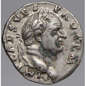 Řím - císařství. Vespasianus (69-79). Denár.