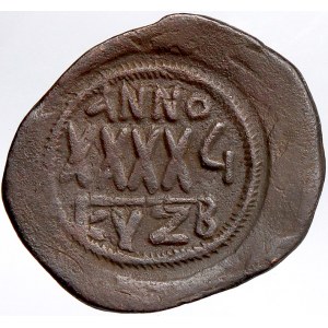 Byzanc. Phocas (602-610). Follis.