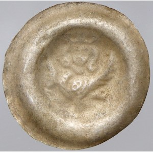 Přemysl Otakar II. (1253-78). Brakteát střední (0,39 g) 27 mm. Cach-850