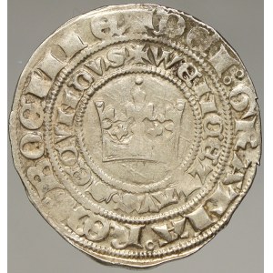 Václav II. (1278-1305). Pražský groš, chybějící spodní kroužek v opise GRATIA ° REX. Sm.-2