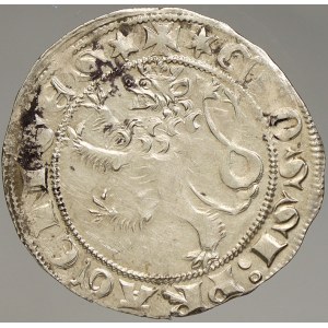 Václav II. (1278-1305). Pražský groš, chybějící spodní kroužek v opise GRATIA ° REX. Sm.-2