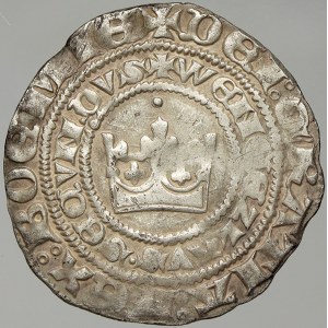 Václav II. (1278-1305). Pražský groš (3,27 g). Sm.-2. vady stř.