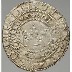 Václav II. (1278-1305). Pražský groš (3,75 g). Sm.-2. mírně okrojený