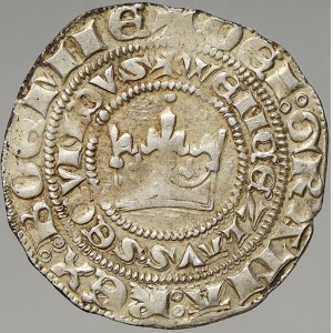 Václav II. (1278-1305). Pražský groš (3,72 g). Sm.-2. mírně okrojený, nep. nedor.