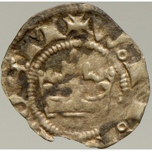 Václav II. (1278-1305). Parvus. Starý sáček. okrojený