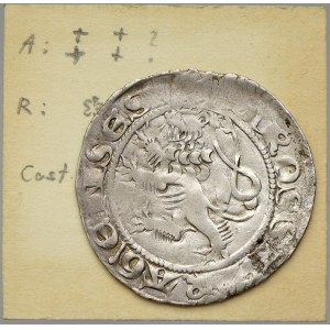 Jan Lucemburský (1310-46). Pražský groš (3,50 g). Castelin-Cihlář-IV/24. Lev typu 2, na rubu pětilistá růžice