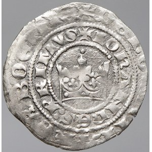 Jan Lucemburský (1310-46). Pražský groš (3,55 g). Cast./Cihlář-V./N8. nedor. okr.
