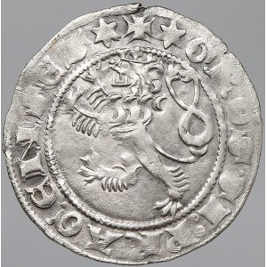 Jan Lucemburský (1310-46). Pražský groš (3,20 g). Cast.-I./1. n. prohnutý