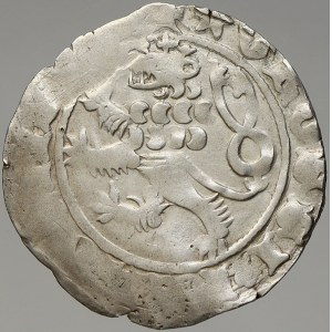 Karel IV. (1346-78). Pražský groš (3,63 g – vysoká hmotnost). Pinta-III.a/1. koruna bez perel
