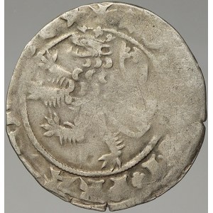 Karel IV. (1346-78). Pražský groš. Pinta-III.a/1 koruna bez perel. nedor.
