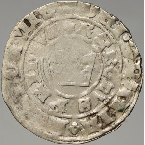 Karel IV. (1346-78). Pražský groš (3,41 g). Pinta-IV.d. nedor.