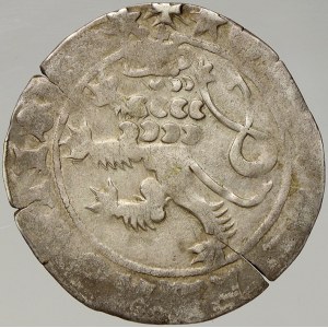 Karel IV. (1346-78). Pražský groš. Pinta-Va/1. napr. ražbou, nedoražen