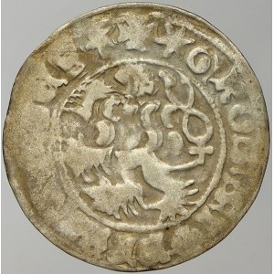 Vladislav II. (1471-1516). Pražský groš. Hás-10a/1 lev 4+4 měsíčky
