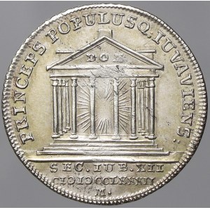 Salzburg, arcibiskupství. Hieronymus Colloredo (1772-1803). Token v hodnotě 10 krejcarů 1782