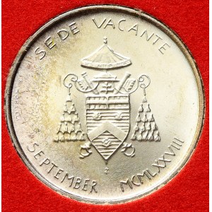 Vatikán, církevní stát. Sede vacante (po smrti Jana Pavla I.). 500 lira 1978