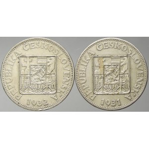 Československo 1919 – 1938. 10 Kč 1931, 1932. dr. hr.