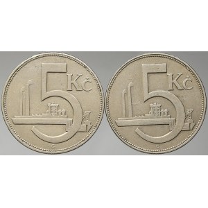 Československo 1919 – 1938. 5 Kč 1925, 1926