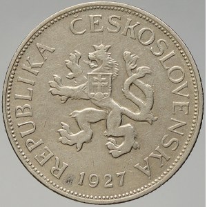 Československo 1919 – 1938. 5 Kč 1927