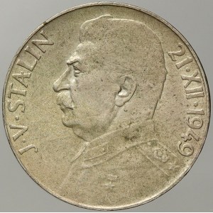 Československo 1945 – 1953. Pamětní mince 1948 – 51: 50 Kčs 1949 Stalin