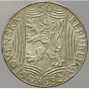 Československo 1945 – 1953. Pamětní mince 1948 – 51: 50 Kčs 1949 Stalin