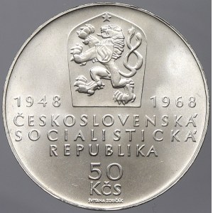 Československo 1953 - 1992. 50 Kčs 1968 republika