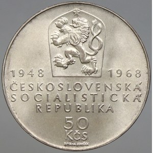 Československo 1953 – 1992. 50 Kčs 1968 republika