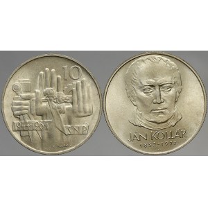 Československo 1953 - 1992. 50 Kčs 1977 Kollár, 10 Kčs 1964 SNP