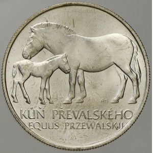 Československo 1953 - 1992. 50 Kčs 1987 kůň Převalského, plexi pouzdro