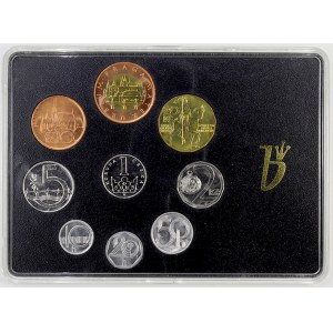 Sady mincí ČSSR – ČSFR - ČR. Sada oběhových mincí 1993 HM+RCM+BJ 