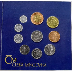 Sady mincí ČSSR – ČSFR - ČR. Sada oběhových mincí 1995 Bižuterie Jablonec 