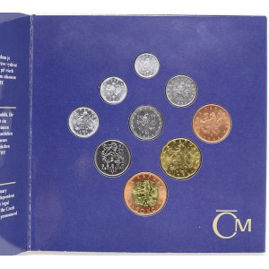 Sady mincí ČSSR – ČSFR - ČR. Sada oběhových mincí 1996 Bižuterie Jablonec 