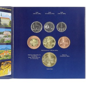 Sady mincí ČSSR – ČSFR - ČR. Sada oběhových mincí 2010 Zlínský kraj