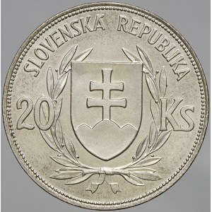 Slovenský štát 1938-45. 20 Ks 1939 Tiso