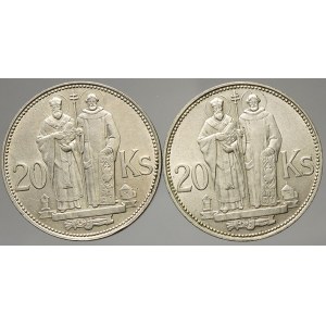 Slovenský štát 1938-45. 20 Ks 1941, obě varianty