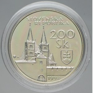 Slovenská republika 1993 – 2008. 200 Sk 1998 Spišský hrad