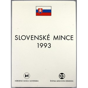 Sady mincí Slovenské rep,. Sada oběhových mincí 1993